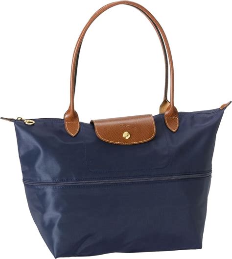 navy longchamp bag large